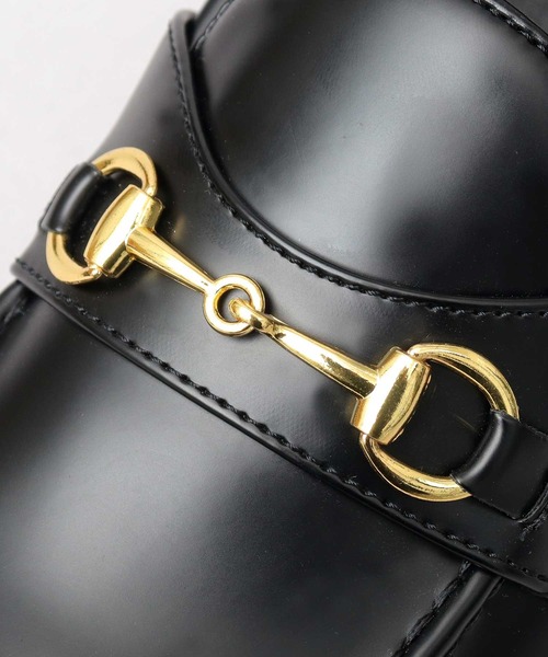 glabella（グラベラ）の「選べる3素材 ゴールドビット スタンダード ローファー （ガラスレザー調・スムースレザー調・スエードレザー調） ビジネス対応（ローファー・メンズ・ブラック系その他/ブラック/ブラック系その他2・S/M/L）」の13枚目の写真