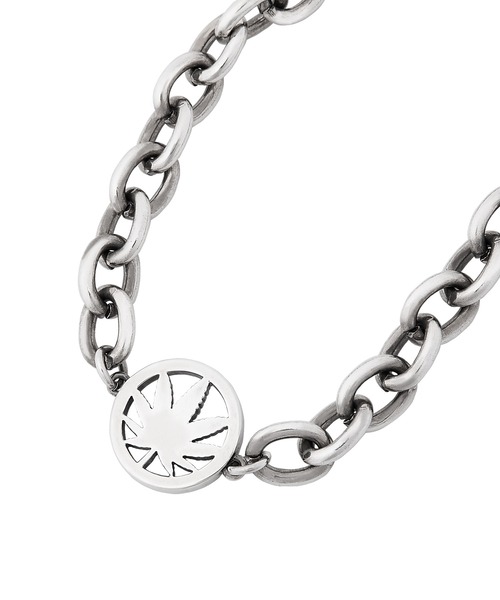 HUF(ハフ)の「PLANTLIFE COIN BRACELET / HUF ハフ ブレスレット(ブレスレット・メンズ・シルバー・S/M)」の5枚目の写真