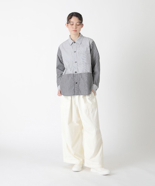 Plantation プランテーション ストライプ シャツ ブラウス M Plantation プランテーション ストライプ シャツ ブラウス M