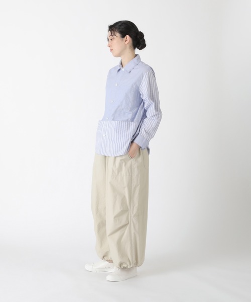 Plantation(プランテーション)の「MIXストライプ / シャツ / (O)(シャツ/ブラウス・レディース・ブルー/グレー・M size/XL)」の9枚目の写真