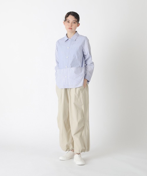 Plantation(プランテーション)の「MIXストライプ / シャツ / (O)(シャツ/ブラウス・レディース・ブルー/グレー・M size/XL)」の11枚目の写真