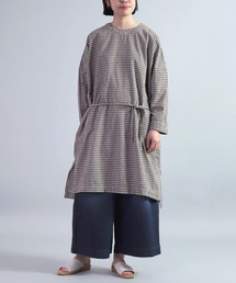 OMNIGOD | [OMNIGOD womens / オムニゴッド] オリジナルギンガムチェックシャンブレークルーネックワンピース(ワンピース)