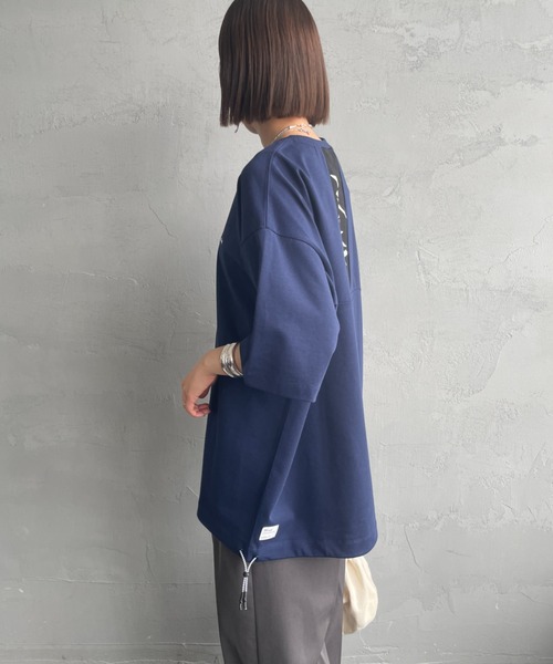 NANGA/ナンガ] 別注 メッシュ切替え ドローコードTシャツ（T
