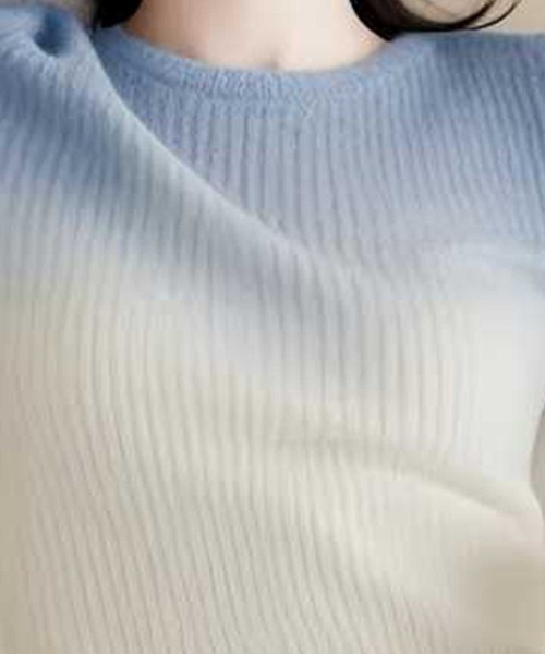 ｵﾝﾌﾞﾚｰﾘﾌﾞﾆｯﾄﾄｯﾌﾟｽ（ニット/セーター）｜CADBURY（キャドバリー）