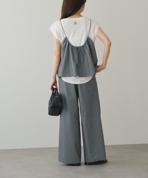 PUAL CE CIN セットアイテム 両面起毛ビスチェ➕パンツセット