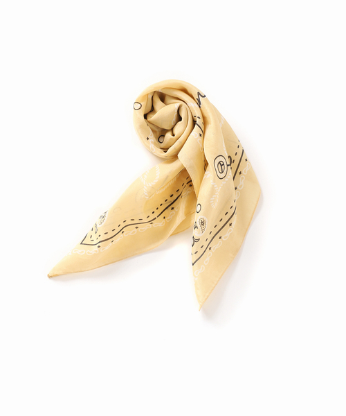 最終価格　新品タグ付　ジェーンスミス　plage　ウール　スカーフフーディ セール】【JANE SMITH/ジェーンスミス】COTTON SILK BANDANA