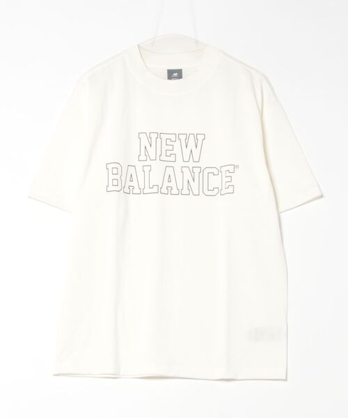 NEW BALANCE(ニューバランス)の「《New Balance》AMT51509(Tシャツ/カットソー・メンズ・ホワイト系/ベージュ系その他/ブラック・M/L/XL/S)」の2枚目の写真