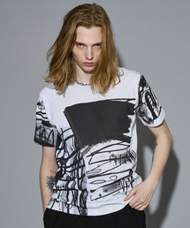 5351 POUR LES HOMMES | 【40周年】 IVAN ドッキング グラフィック 半袖Tシャツ(Tシャツ/カットソー)