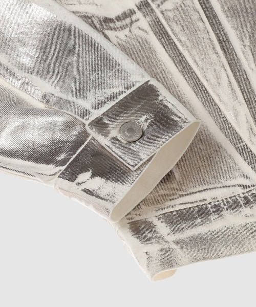 MASU（エムエーエスユー）の「"MASU BOYS" EMBLEM DENIM JACKET（デニムジャケット・メンズ・シルバー・46/48）」の5枚目の写真