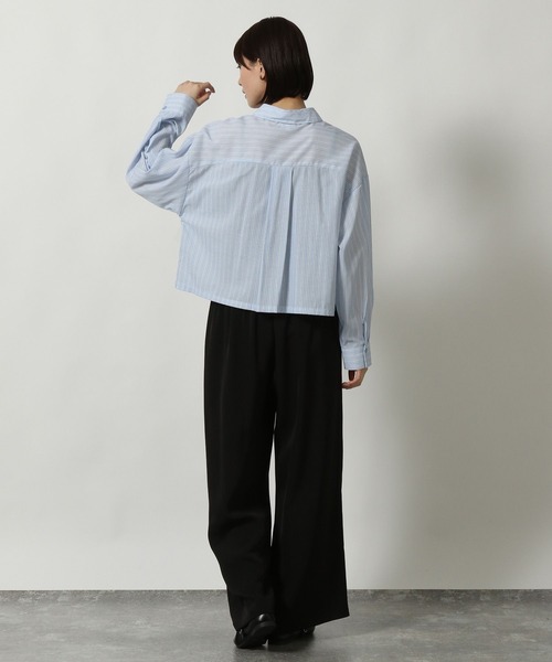 LAKOLE(ラコレ)の「チュールドッキングシャツ長袖 / 291761(シャツ/ブラウス・レディース・ブルー/ブラック/アイボリー/グレー・MEDIUM/LARGE)」の20枚目の写真