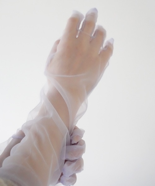 Port（ポート）の「【 Port / ポート 】 シアー ロング グローブ（手袋・レディース・ホワイト/グリーン/ピンク/レッド/パープル/ブラック・FREE）」の5枚目の写真