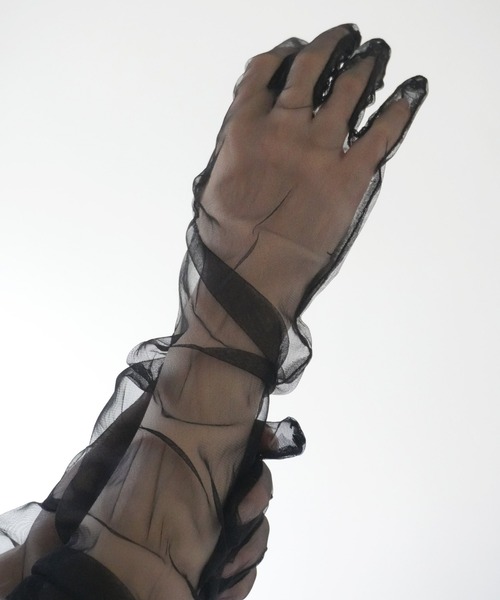 Port（ポート）の「【 Port / ポート 】 シアー ロング グローブ（手袋・レディース・ホワイト/グリーン/ピンク/レッド/パープル/ブラック・FREE）」の11枚目の写真