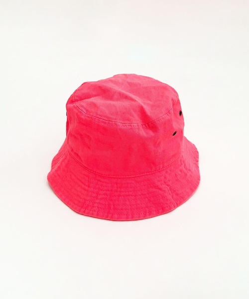 HOLIDAY（ホリデイ）の「HOLIDY BUCKET HAT ホリデイバケットハット（ハット・レディース・ホワイト/ブラック/グリーン/ピンク・ONE SIZE）」の5枚目の写真