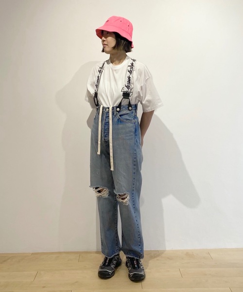 HOLIDAY（ホリデイ）の「HOLIDY BUCKET HAT ホリデイバケットハット（ハット・レディース・ホワイト/ブラック/グリーン/ピンク・ONE SIZE）」の9枚目の写真