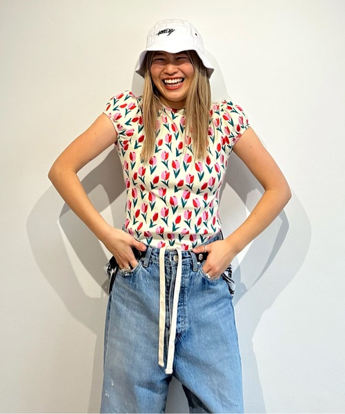 HOLIDAY（ホリデイ）の「HOLIDY BUCKET HAT ホリデイバケットハット（ハット・レディース・ホワイト/ブラック/グリーン/ピンク・ONE SIZE）」の10枚目の写真
