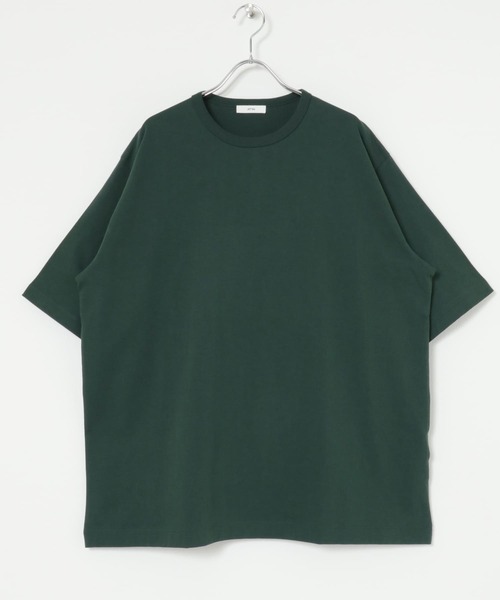 ATON（エイトン）の「ATON　DRY COTTON STANDARD T-SHIRTS（Tシャツ/カットソー・メンズ・ブラック/ホワイト/グリーン・4/6）」の9枚目の写真