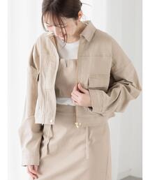 Te chichi TERRASSE | クロップドジャケット(セットアップ可)《2025spring catalog item》(ノーカラージャケット)