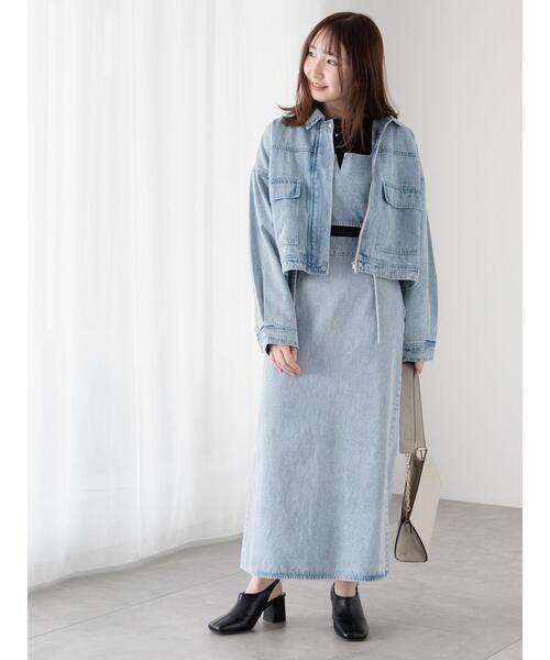 Te chichi TERRASSE（テチチテラス）の「クロップドジャケット(セットアップ可)《2025spring catalog item》（ノーカラージャケット・レディース・ブルー/ネイビー/ベージュ・F）」の8枚目の写真