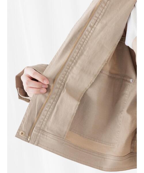 Te chichi TERRASSE（テチチテラス）の「クロップドジャケット(セットアップ可)《2025spring catalog item》（ノーカラージャケット・レディース・ブルー/ネイビー/ベージュ・F）」の17枚目の写真