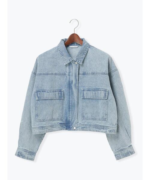 Te chichi TERRASSE（テチチテラス）の「クロップドジャケット(セットアップ可)《2025spring catalog item》（ノーカラージャケット・レディース・ブルー/ネイビー/ベージュ・F）」の18枚目の写真