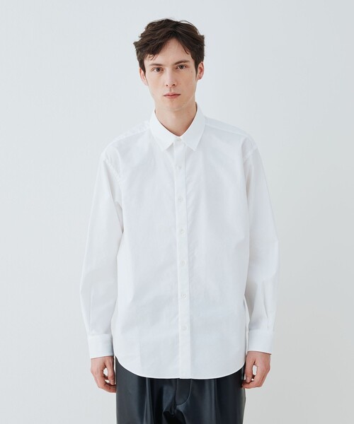 GALERIE VIE（ギャルリー ヴィー）の「プレミアムオックス ワイドバランスシャツ（シャツ/ブラウス・メンズ・ホワイト/ネイビー・FREE）」の5枚目の写真