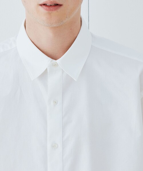 GALERIE VIE（ギャルリー ヴィー）の「プレミアムオックス ワイドバランスシャツ（シャツ/ブラウス・メンズ・ホワイト/ネイビー・FREE）」の8枚目の写真