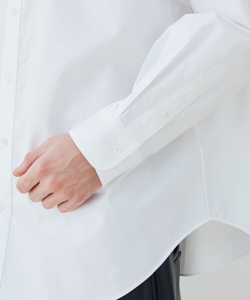 GALERIE VIE（ギャルリー ヴィー）の「プレミアムオックス ワイドバランスシャツ（シャツ/ブラウス・メンズ・ホワイト/ネイビー・FREE）」の9枚目の写真