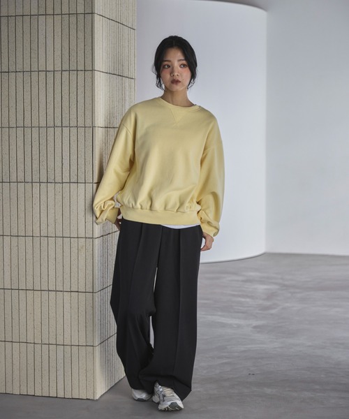 feepur（フェピュール）の「ロールアップワイドスラックス（スラックス・レディース・ブラック/チャコールグレー/ブラウン・SMALL/MEDIUM/LARGE）」の12枚目の写真