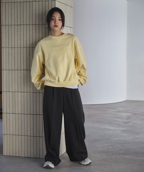 feepur（フェピュール）の「ロールアップワイドスラックス（スラックス・レディース・ブラック/チャコールグレー/ブラウン・SMALL/MEDIUM/LARGE）」の13枚目の写真