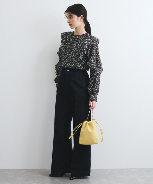 VIS（ビス）の「グリッターワイドデニムパンツ（デニムパンツ・レディース・ネイビー/ブルー系その他4・S/M）」の15枚目の写真