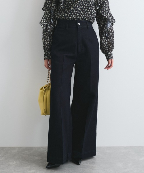 VIS（ビス）の「グリッターワイドデニムパンツ（デニムパンツ・レディース・ネイビー/ブルー系その他4・S/M）」の16枚目の写真