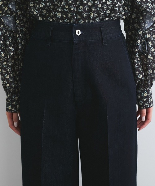 VIS（ビス）の「グリッターワイドデニムパンツ（デニムパンツ・レディース・ネイビー/ブルー系その他4・S/M）」の7枚目の写真