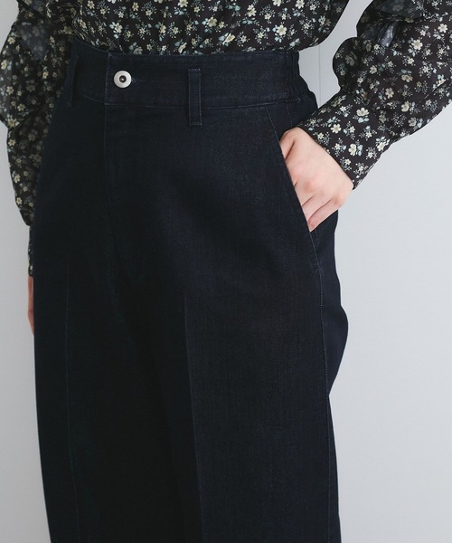 VIS（ビス）の「グリッターワイドデニムパンツ（デニムパンツ・レディース・ネイビー/ブルー系その他4・S/M）」の8枚目の写真