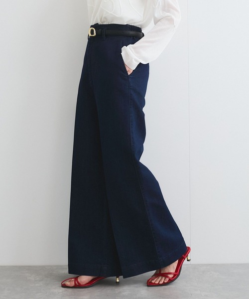 VIS（ビス）の「グリッターワイドデニムパンツ（デニムパンツ・レディース・ネイビー/ブルー系その他4・S/M）」の19枚目の写真