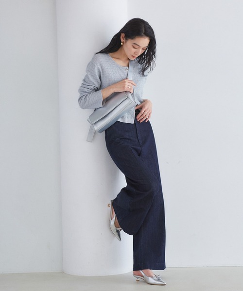 VIS（ビス）の「グリッターワイドデニムパンツ（デニムパンツ・レディース・ネイビー/ブルー系その他4・S/M）」の21枚目の写真