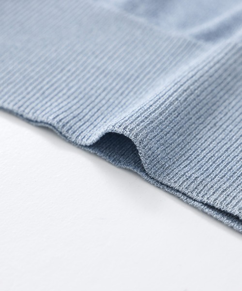 kOhAKU（コハク）の「『レースアップシアーニット』（ニット/セーター・レディース・ブラック/ブルー・2/1）」の21枚目の写真