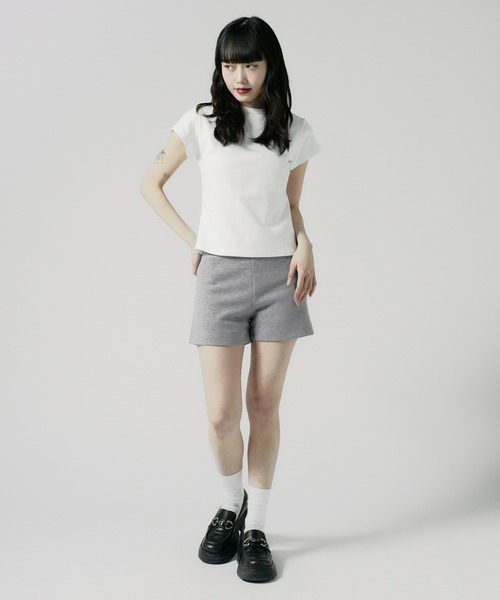 Chick（チック）の「Simple Highwaist Short Pants / シンプルハイウエストショートパンツ（その他パンツ・レディース・ブラック/グレー・FREE）」の14枚目の写真