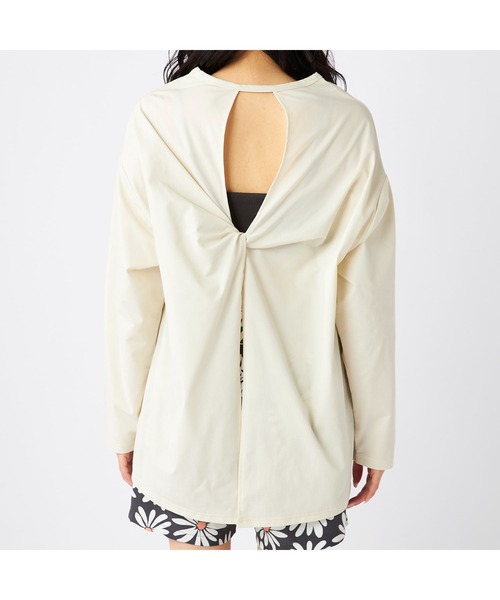 Ocean Pacific（オーシャンパシフィック）の「Ocean Pacific オーシャンパシフィック ブランド ロゴ バック タック入り UVカット 長袖 Tシャツ ロンT ラッシュガード（Tシャツ/カットソー・レディース・ベージュ/ブルー/グレー/ホワイト・M/L/LL）」の18枚目の写真