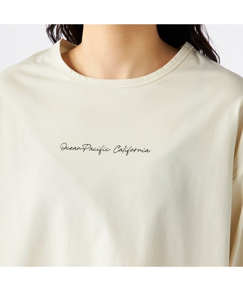 Ocean Pacific（オーシャンパシフィック）の「Ocean Pacific オーシャンパシフィック ブランド ロゴ バック タック入り UVカット 長袖 Tシャツ ロンT ラッシュガード（Tシャツ/カットソー・レディース・ベージュ/ブルー/グレー/ホワイト・M/L/LL）」の20枚目の写真