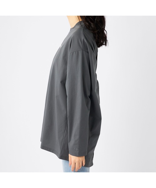 Ocean Pacific（オーシャンパシフィック）の「Ocean Pacific オーシャンパシフィック ブランド ロゴ バック タック入り UVカット 長袖 Tシャツ ロンT ラッシュガード（Tシャツ/カットソー・レディース・ベージュ/ブルー/グレー/ホワイト・M/L/LL）」の7枚目の写真