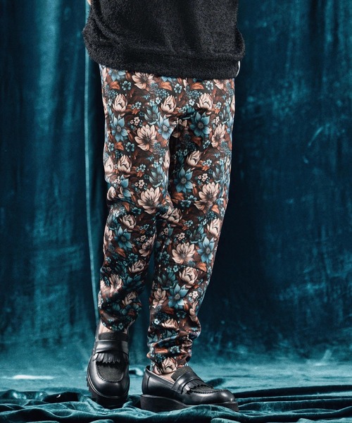 ANGENEHM（アンゲネーム）の「mp13340-Track pants -botanical pattern- トラックパンツ（その他パンツ・メンズ・マルチ・S/M/L）」の6枚目の写真