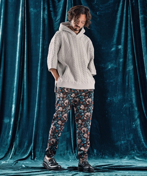 ANGENEHM（アンゲネーム）の「mp13340-Track pants -botanical pattern- トラックパンツ（その他パンツ・メンズ・マルチ・S/M/L）」の7枚目の写真