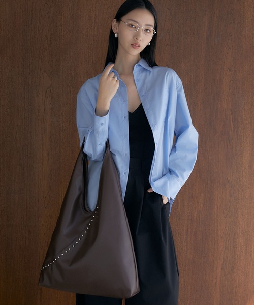 [韓国人気]★ILLIGO★Ruffled Round Tote Bag★トートバッグ★ 韓国人気]☆ILLIGO☆Ruffled Round Tote Bag☆トートバッグ