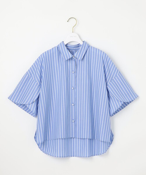 ANY SIS(エニィスィス)の「【洗える】ペタルスリーブ シャツ(シャツ/ブラウス・レディース・スカイブルー系1/ライトグリーン系1/ピンク系1/ホワイト系1・2)」の1枚目の写真