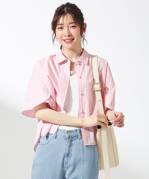 ANY SIS(エニィスィス)の「【洗える】ペタルスリーブ シャツ(シャツ/ブラウス・レディース・スカイブルー系1/ライトグリーン系1/ピンク系1/ホワイト系1・2)」の4枚目の写真