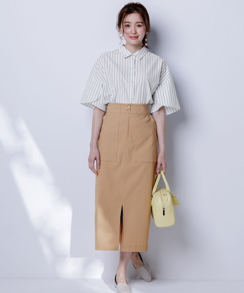 ANY SIS(エニィスィス)の「【洗える】ペタルスリーブ シャツ(シャツ/ブラウス・レディース・スカイブルー系1/ライトグリーン系1/ピンク系1/ホワイト系1・2)」の19枚目の写真