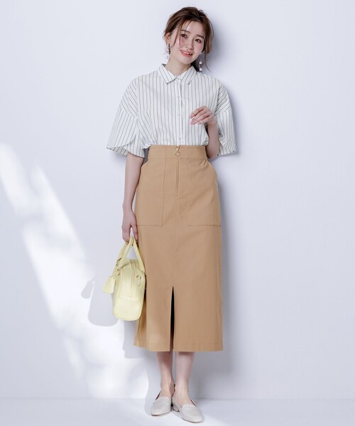 ANY SIS(エニィスィス)の「【洗える】ペタルスリーブ シャツ(シャツ/ブラウス・レディース・スカイブルー系1/ライトグリーン系1/ピンク系1/ホワイト系1・2)」の17枚目の写真