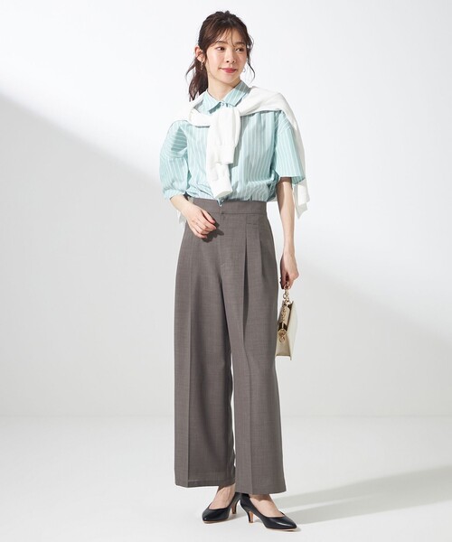 ANY SIS(エニィスィス)の「【洗える】ペタルスリーブ シャツ(シャツ/ブラウス・レディース・スカイブルー系1/ライトグリーン系1/ピンク系1/ホワイト系1・2)」の20枚目の写真