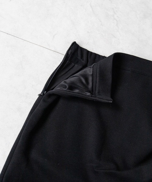 me+em select(ミームセレクト)の「【 2color / インパン裏地付 】サイドタックギャザータイトミニスカート /side tuck gather tight mini skirt(スカート・レディース・ブラック/グレー・LARGE/MEDIUM/SMALL)」の6枚目の写真