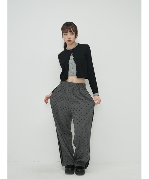 ❤︎❤︎ワイドパンツ❤︎❤︎サイドライン Re:EDIT パンツ スラックス レディース サイドライン ワイド